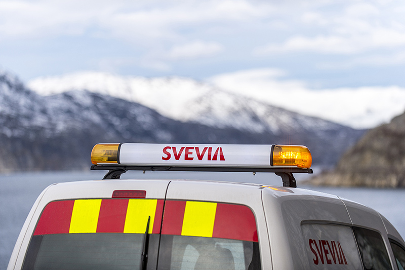 Svevia, drift och underhåll av vägar i Namsos, Norge